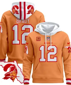 Tampa Bay Buccaneers Nike Florida Patch Stitched Pullover Hoodie - Red - Image 37