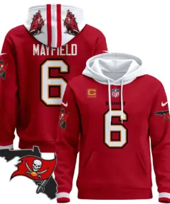 Tampa Bay Buccaneers Nike Florida Patch Stitched Pullover Hoodie - Red