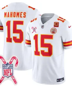 Alternative view of Kansas City Chiefs Nike Christmas Patch Limited Jersey - Red
