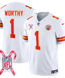 Kansas City Chiefs Nike Christmas Patch Limited Jersey - Red - Image 8