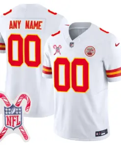 Alternative view of Kansas City Chiefs Nike Christmas Patch Custom Limited Jersey - Red