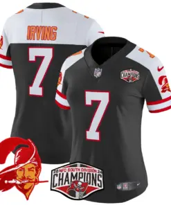 Baker Mayfield Tampa Bay Buccaneers Nike Women's 2024 NFC South Division Champions Patch Vapor Limited Stitched Jersey - Orange - Image 9