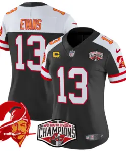 Baker Mayfield Tampa Bay Buccaneers Nike Women's 2024 NFC South Division Champions Patch Vapor Limited Stitched Jersey - Orange - Image 11