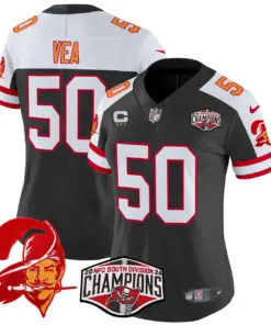 Baker Mayfield Tampa Bay Buccaneers Nike Women's 2024 NFC South Division Champions Patch Vapor Limited Stitched Jersey - Orange - Image 13