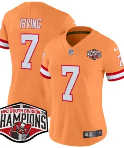 Baker Mayfield Tampa Bay Buccaneers Nike Women's 2024 NFC South Division Champions Patch Vapor Limited Stitched Jersey - Orange - Image 16