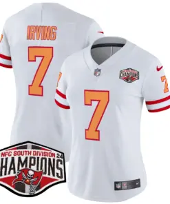 Baker Mayfield Tampa Bay Buccaneers Nike Women's 2024 NFC South Division Champions Patch Vapor Limited Stitched Jersey - Orange - Image 23