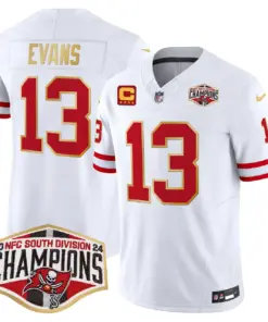 Baker Mayfield Tampa Bay Buccaneers Nike Gold Trim 2024 NFC South Division Champions Patch Vapor Limited Stitched Jersey - Orange - Image 25