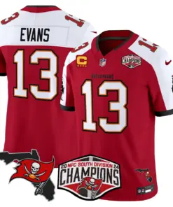Baker Mayfield Tampa Bay Buccaneers Nike 2024 NFC South Division Champions Patch Vapor Limited Stitched Jersey - Anthracite - Image 10