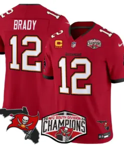Baker Mayfield Tampa Bay Buccaneers Nike 2024 NFC South Division Champions Patch Vapor Limited Stitched Jersey - Anthracite - Image 16