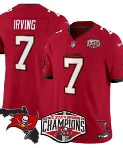 Baker Mayfield Tampa Bay Buccaneers Nike 2024 NFC South Division Champions Patch Vapor Limited Stitched Jersey - Anthracite - Image 21