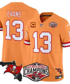 Baker Mayfield Tampa Bay Buccaneers Nike 2024 NFC South Division Champions Patch Vapor Limited Stitched Jersey - Anthracite - Image 38