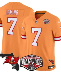 Baker Mayfield Tampa Bay Buccaneers Nike 2024 NFC South Division Champions Patch Vapor Limited Stitched Jersey - Anthracite - Image 42