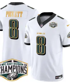 Saquon Barkley Philadelphia Eagles Nike 2024 Gold Trim NFC East Division Champions Vapor Limited Stitched Jersey - Kelly Green - Image 10