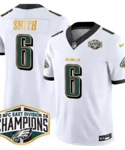Saquon Barkley Philadelphia Eagles Nike 2024 Gold Trim NFC East Division Champions Vapor Limited Stitched Jersey - Kelly Green - Image 13