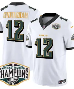 Saquon Barkley Philadelphia Eagles Nike 2024 Gold Trim NFC East Division Champions Vapor Limited Stitched Jersey - Kelly Green - Image 14