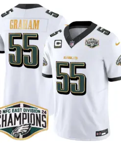 Saquon Barkley Philadelphia Eagles Nike 2024 Gold Trim NFC East Division Champions Vapor Limited Stitched Jersey - Kelly Green - Image 15