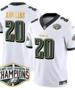 Saquon Barkley Philadelphia Eagles Nike 2024 Gold Trim NFC East Division Champions Vapor Limited Stitched Jersey - Kelly Green - Image 16