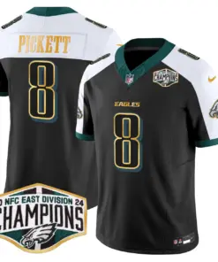 Saquon Barkley Philadelphia Eagles Nike 2024 Gold Trim NFC East Division Champions Vapor Limited Stitched Jersey - Kelly Green - Image 34