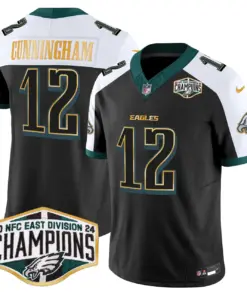 Saquon Barkley Philadelphia Eagles Nike 2024 Gold Trim NFC East Division Champions Vapor Limited Stitched Jersey - Kelly Green - Image 38