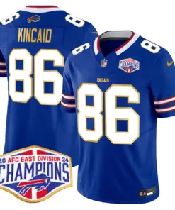 Allen Buffalo Bills Nike 2024 Gold Trim AFC East Division Champions Vapor Limited Stitched Jersey - Royal Blue - Image 5