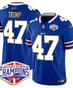 Allen Buffalo Bills Nike 2024 Gold Trim AFC East Division Champions Vapor Limited Stitched Jersey - Royal Blue - Image 8