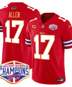 Allen Buffalo Bills Nike 2024 Gold Trim AFC East Division Champions Vapor Limited Stitched Jersey - Royal Blue - Image 9
