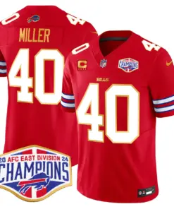 Allen Buffalo Bills Nike 2024 Gold Trim AFC East Division Champions Vapor Limited Stitched Jersey - Royal Blue - Image 11