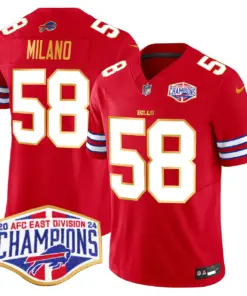 Allen Buffalo Bills Nike 2024 Gold Trim AFC East Division Champions Vapor Limited Stitched Jersey - Royal Blue - Image 12