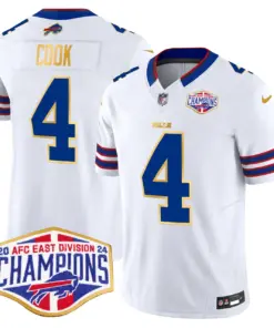 Allen Buffalo Bills Nike 2024 Gold Trim AFC East Division Champions Vapor Limited Stitched Jersey - Royal Blue - Image 18