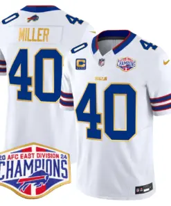 Allen Buffalo Bills Nike 2024 Gold Trim AFC East Division Champions Vapor Limited Stitched Jersey - Royal Blue - Image 19