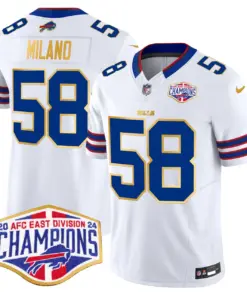 Allen Buffalo Bills Nike 2024 Gold Trim AFC East Division Champions Vapor Limited Stitched Jersey - Royal Blue - Image 20