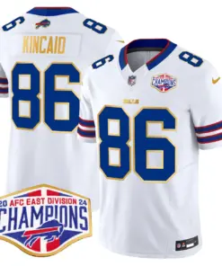 Allen Buffalo Bills Nike 2024 Gold Trim AFC East Division Champions Vapor Limited Stitched Jersey - Royal Blue - Image 21
