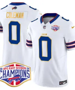 Allen Buffalo Bills Nike 2024 Gold Trim AFC East Division Champions Vapor Limited Stitched Jersey - Royal Blue - Image 22