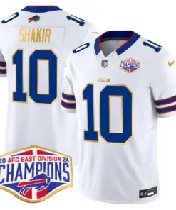 Allen Buffalo Bills Nike 2024 Gold Trim AFC East Division Champions Vapor Limited Stitched Jersey - Royal Blue - Image 23