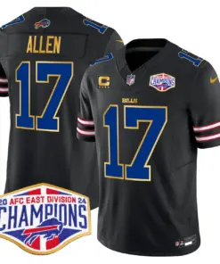 Allen Buffalo Bills Nike 2024 Gold Trim AFC East Division Champions Vapor Limited Stitched Jersey - Royal Blue - Image 25