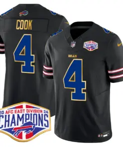 Allen Buffalo Bills Nike 2024 Gold Trim AFC East Division Champions Vapor Limited Stitched Jersey - Royal Blue - Image 26