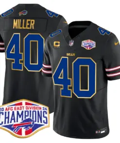 Allen Buffalo Bills Nike 2024 Gold Trim AFC East Division Champions Vapor Limited Stitched Jersey - Royal Blue - Image 27