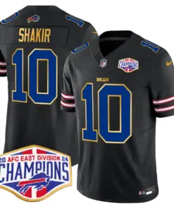 Allen Buffalo Bills Nike 2024 Gold Trim AFC East Division Champions Vapor Limited Stitched Jersey - Royal Blue - Image 31
