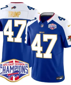 Allen Buffalo Bills Nike 2024 Gold Trim AFC East Division Champions Vapor Limited Stitched Jersey - Royal Blue - Image 40