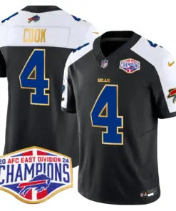 Allen Buffalo Bills Nike 2024 Gold Trim AFC East Division Champions Vapor Limited Stitched Jersey - Royal Blue - Image 42