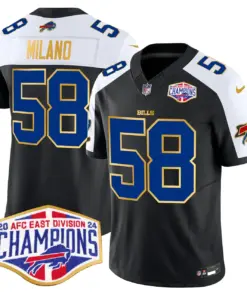 Allen Buffalo Bills Nike 2024 Gold Trim AFC East Division Champions Vapor Limited Stitched Jersey - Royal Blue - Image 44