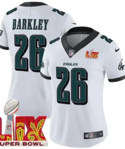 Philadelphia Eagles Nike Women's Super Bowl LIX Patch Vapor Limited Stitched Jersey - Midnight Green - Image 10