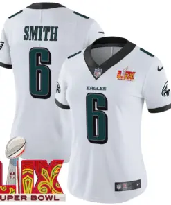 Philadelphia Eagles Nike Women's Super Bowl LIX Patch Vapor Limited Stitched Jersey - Midnight Green - Image 14
