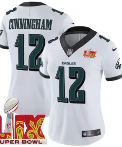 Philadelphia Eagles Nike Women's Super Bowl LIX Patch Vapor Limited Stitched Jersey - Midnight Green - Image 15