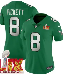 Philadelphia Eagles Nike Women's Super Bowl LIX Patch Vapor Limited Stitched Jersey - Midnight Green - Image 38
