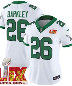 Philadelphia Eagles Nike Women's Super Bowl LIX Patch Vapor Limited Stitched Jersey - Midnight Green - Image 46
