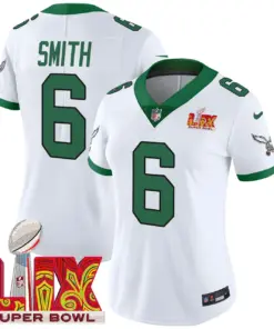 Philadelphia Eagles Nike Women's Super Bowl LIX Patch Vapor Limited Stitched Jersey - Midnight Green - Image 50