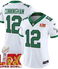 Philadelphia Eagles Nike Women's Super Bowl LIX Patch Vapor Limited Stitched Jersey - Midnight Green - Image 51