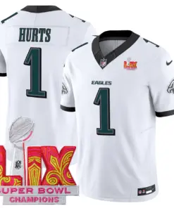 Philadelphia Eagles Nike Super Bowl LIX Champions Patch Stitched Jersey All Stiched - Kelly Green - Image 3