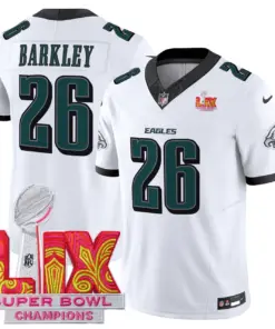 Philadelphia Eagles Nike Super Bowl LIX Champions Patch Stitched Jersey All Stiched - Kelly Green - Image 7